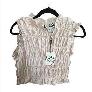 NWT Lola May Runched Crop Top